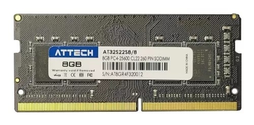 MEMORIA RAM PORTATIL DDR4 8GB ATTECH