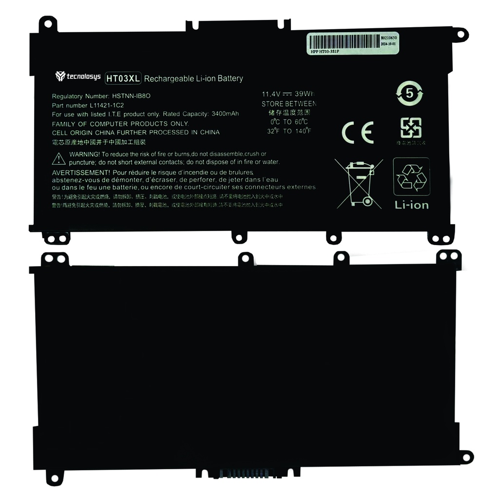 Batería Portatil Hp HT03XL